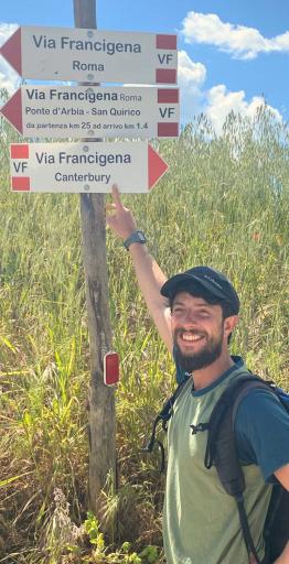 via francigena caminos vineyards