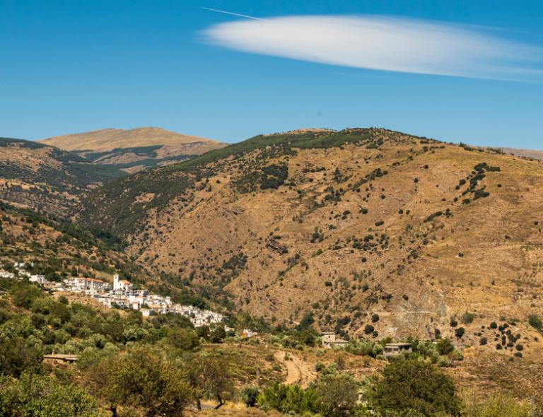 village in alpujarras andalusia spain