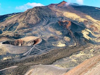 etna landscape Volcanoes of Sicily: Aeolian Islands and Etna