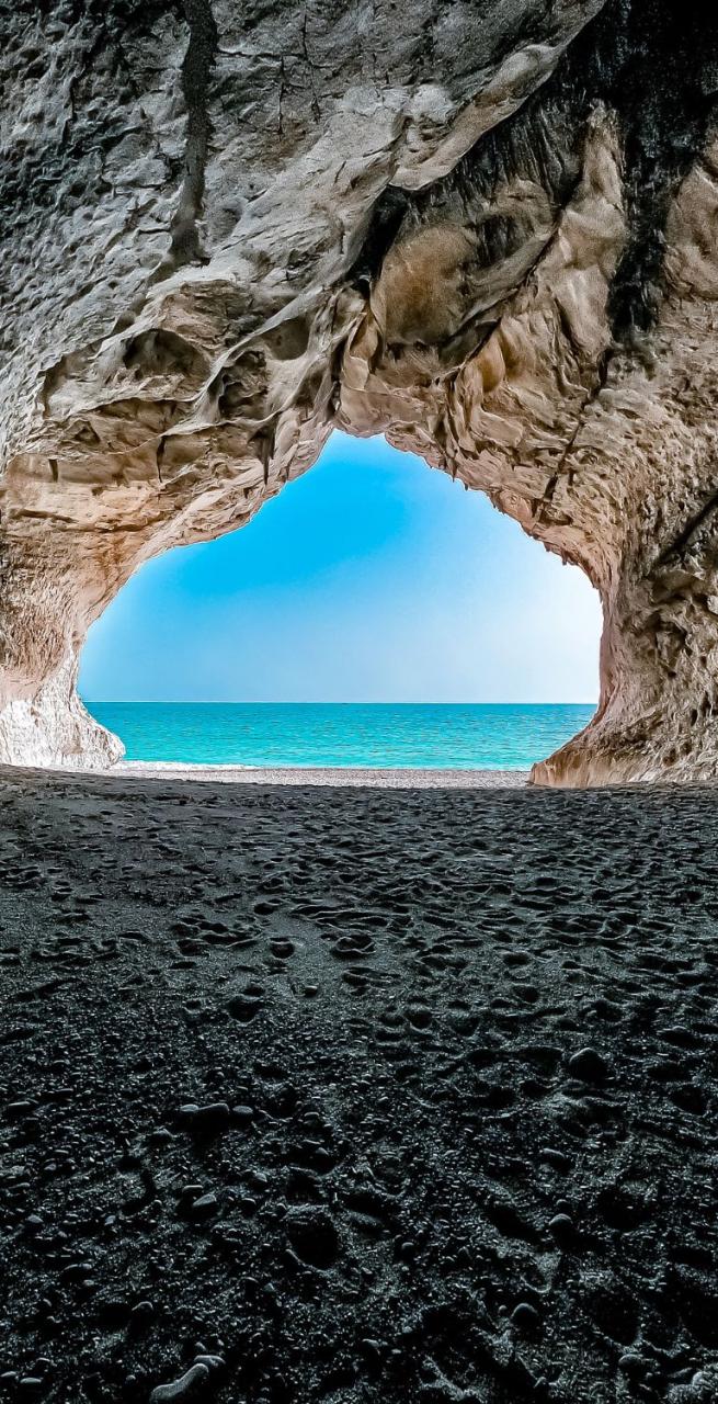 Cave at Cala Luna beach Sardinia