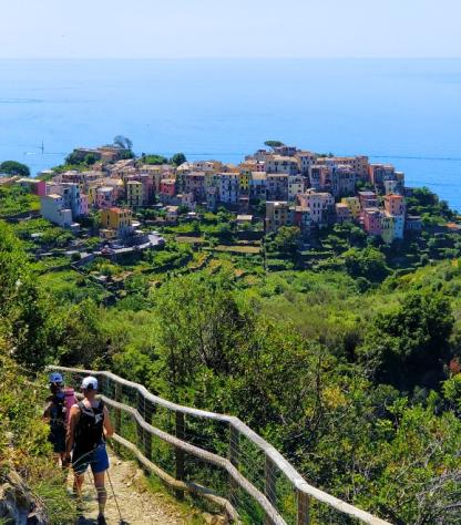 hiking to cinque terre