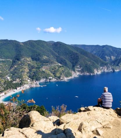 hiking to cinque terre