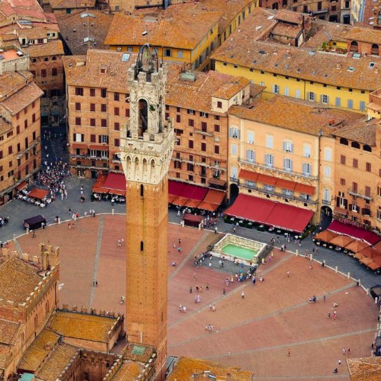 Piazza del Campo seen from above