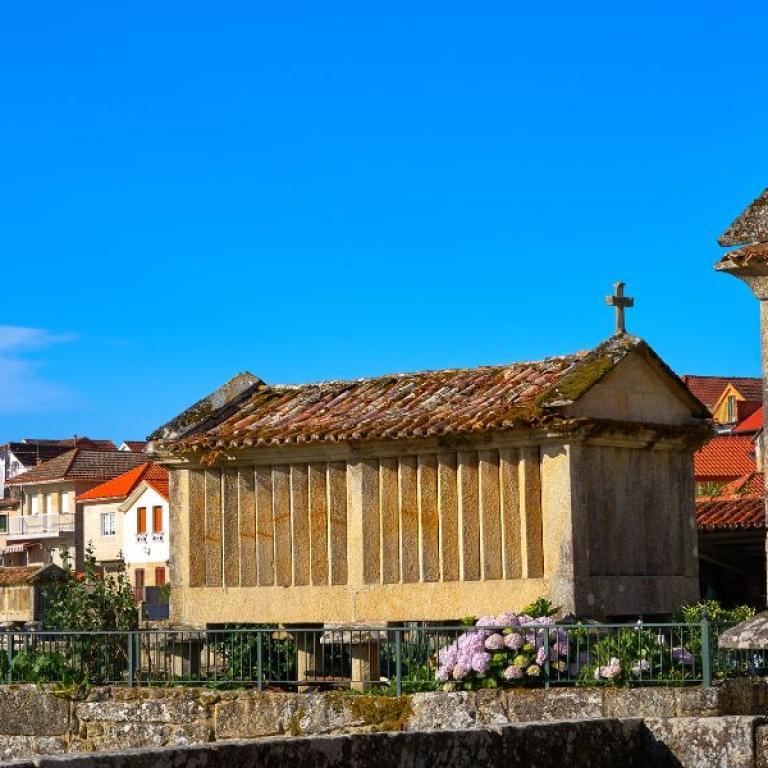 town of Pontevedra on Camino de Santiago in Portugal