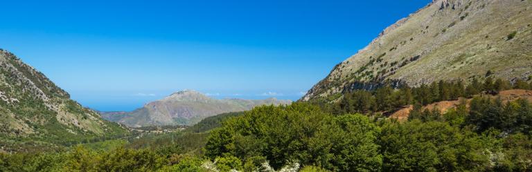 Landscape and colors of the Madonie Mountains in Sicily
