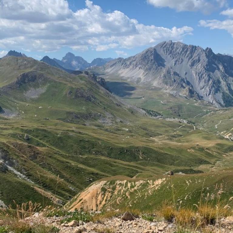 Plateua panorama from Val Maira mountain