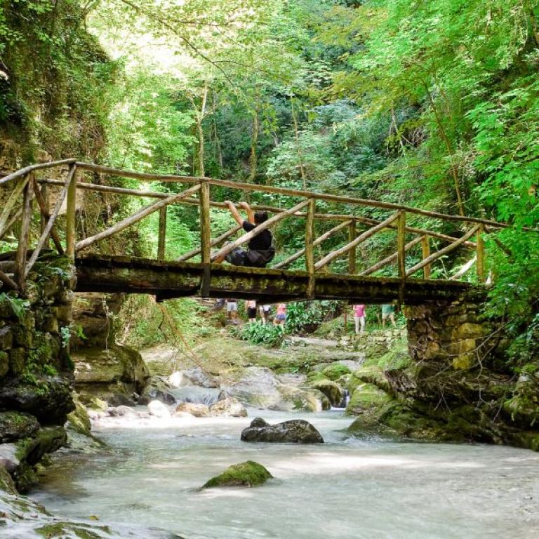walking the orfento valley and admiring majella wild nature