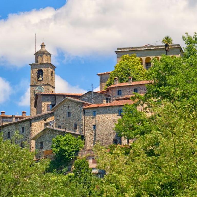 The Town of Bagnone along the Via Francigena pilgrimage