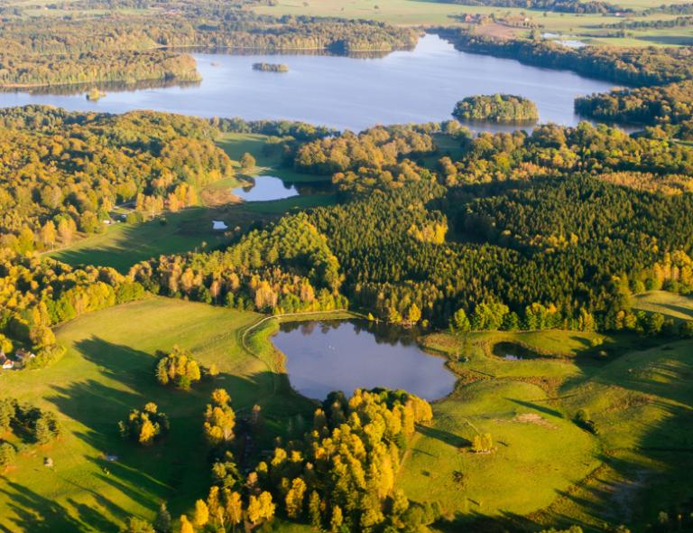 skane landscape in sweden