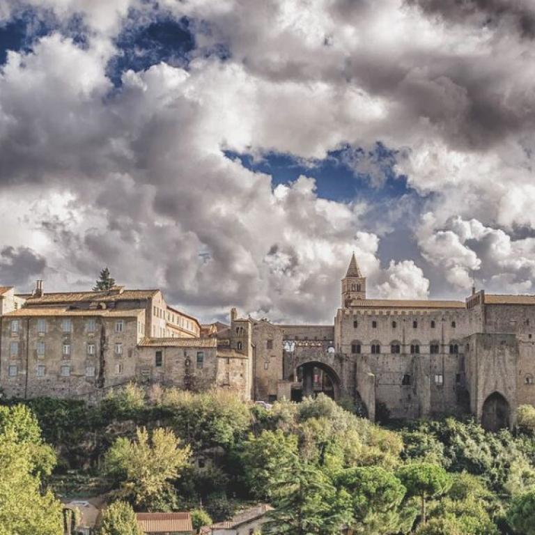 viterbo popes palace in via romea germanica to rome