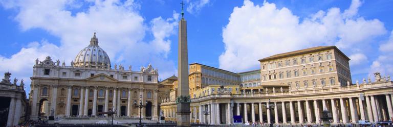 via romea germanica arrive in san pietro square in rome