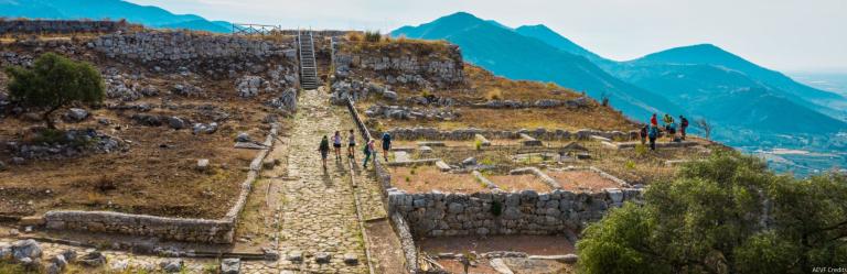 via francigena south people visiting norba archeological site AEVF CREDITS