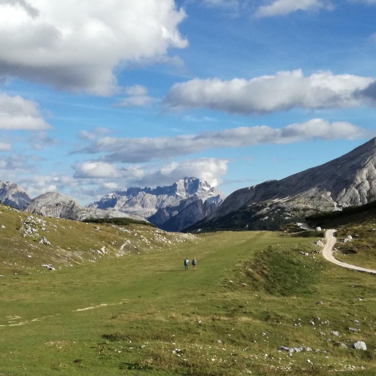 Scenic valley on the Alta Via 1 Dolomites trek