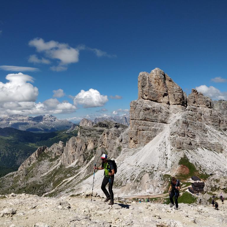 Dramatic Dolomites landscapes on the Alta Via 1