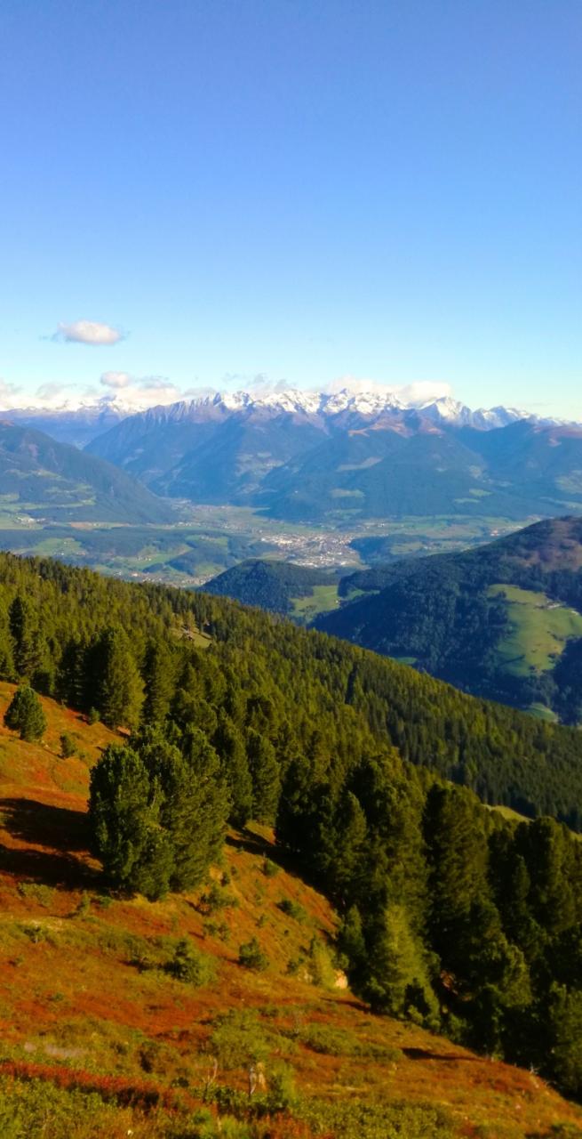 Splendid panoramic view of the the Dolorama Trail