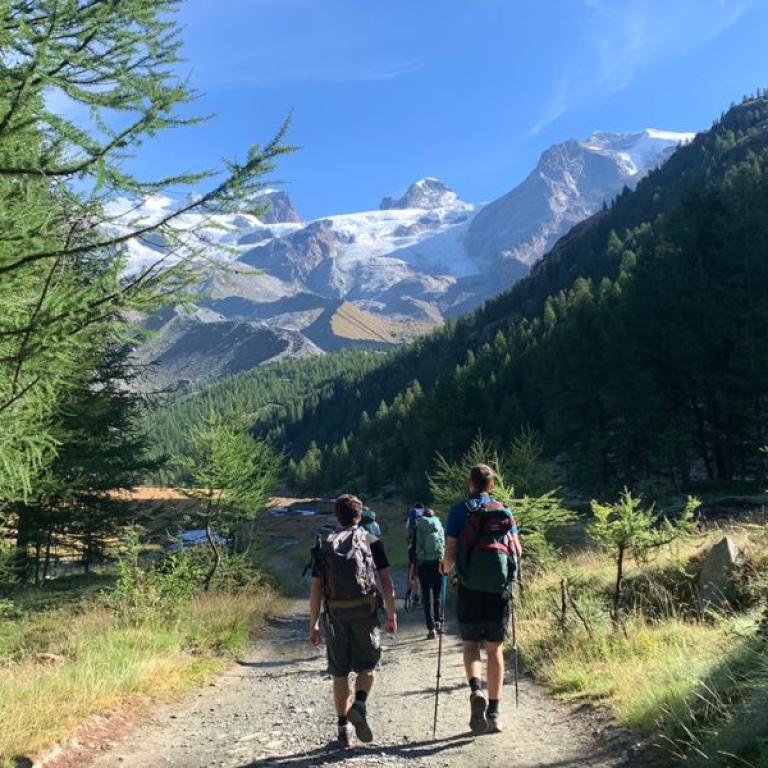 walking and hiking tours walkers alpine landscape