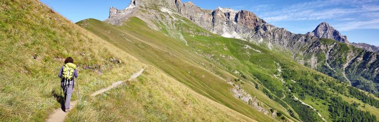 walking and hiking tours hiker mountain ridge path