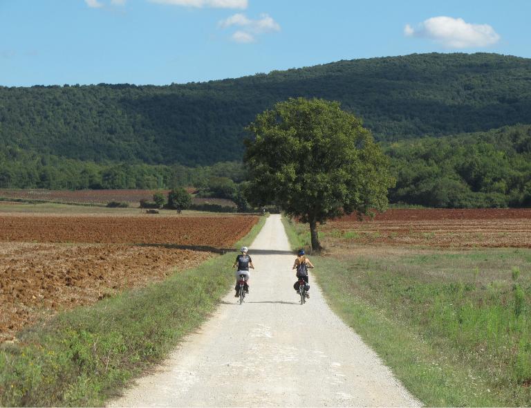 viaggio via francigena bicicletta