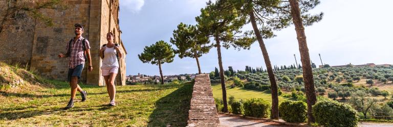 Easier trips hikers walking in forest