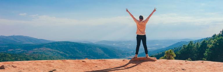 tailor made trips hikers looking at mountains