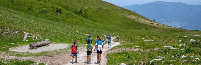 booking for groups hikers on alps