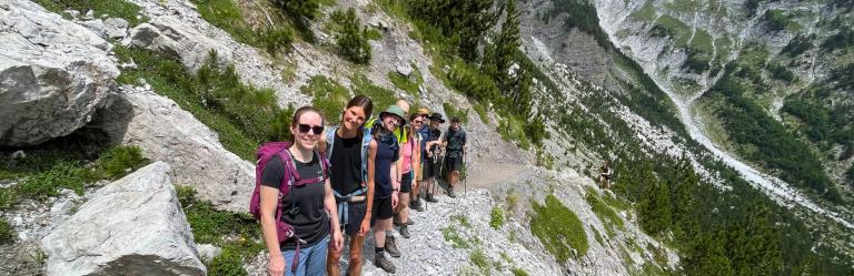 booking for groups hikers Albania