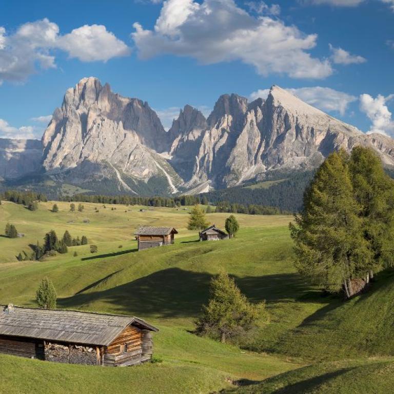 Easy Dolomites Chestnut Route farms in alpe siusi