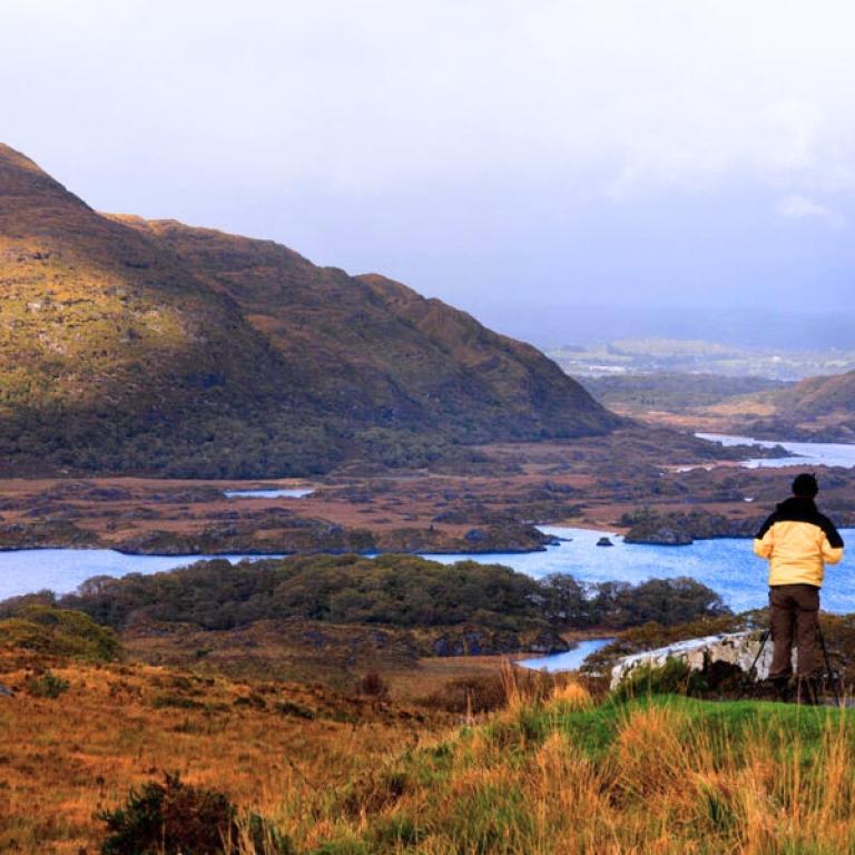 kerry way man admiring the view